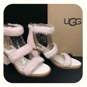 UGG Fluffy Pink Sandals